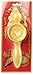 Home Value Round Carved Plastic Maamoul Mold Press, Middle Eastern Cookie & Cake Mold, Yellow (COOKIECUTKAAB228)