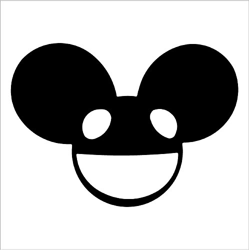 Deadmau5 front logo decal | black | 5 x 4 in