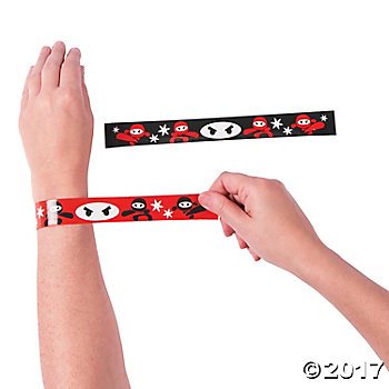 Ninja Slap Bracelets - 12 ct