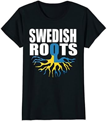 Womens Storecastle Swedish Roots Sweden Gift Pride Flag T-Shirt XL Black