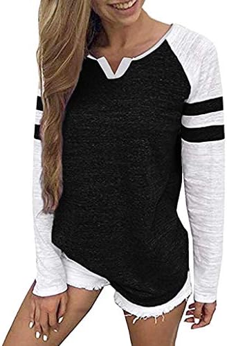 Caopixx Women Tops Long Sleeve O-Neck Patchwork Clothes T-Shirt 2018 Blouse