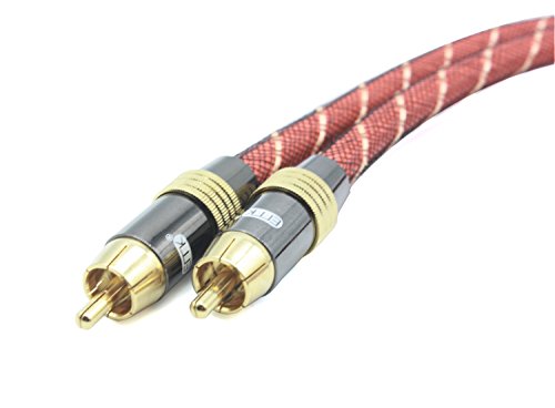 C-zone 10 Meter 32 Feet Digital Audio Coaxial Cable, RCA Male to RCA Male Stereo Audio Cable Gold Plated for Home Theater, HDTV, Subwoofer, Hi-Fi Systems - Thumbnail 4