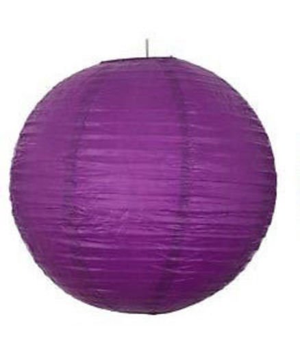 10x14(Dark parple) Round Paper Lanterns Lamp Wedding Birthday Party Decorations (A Liittle Tree)