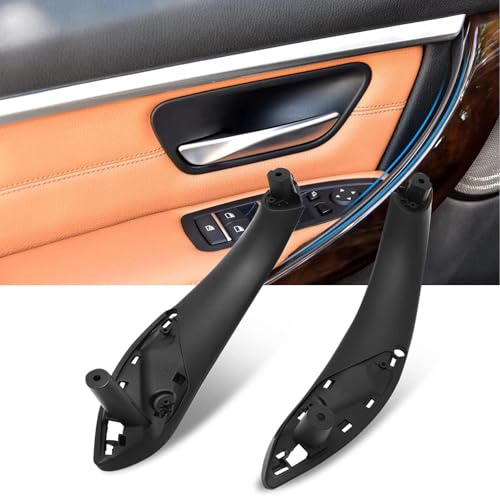 Sucxyor 2pcs Compatible with BMW 3 Series F30 F31 F34 F80 Interior Door Handle Left + Right Door Handle for 4 Series F32 F33 F36 F82 F83 (Black)