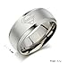 Acupress 8mm Silver Color Band Ring Unisex Size 6-12 Stainless Steel Men's Titanium Superman Superhero