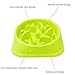 PINJUM Slow Feeder Dog Bowls Fun Interactive Stop Bloat Dog Bowl Pet Non-Slip Drink Water Bowl Square Base Sky Blue