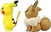 Takara Tomy ESP-10 Takaratomy Pokémon Sun & Moon Esp-10-Pikachu & Eevee Figure, 1.5