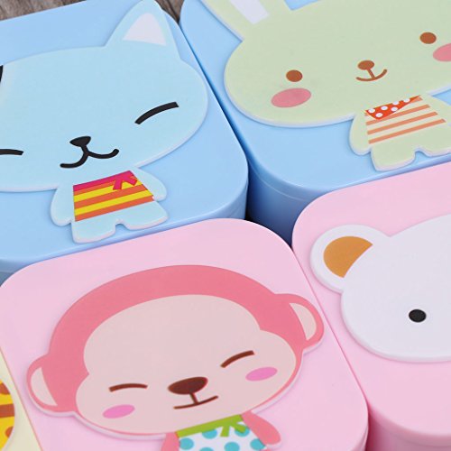 Misright 1Pc Contact Lens Box Plastic Cute Cartoon Case Travel Portable Glasses Eye Care Kits (Random Color) - Thumbnail 6