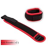 Vaupan Small Ankle Wrist Weights, Mini Leg Arm Hand Cuff Weights for Women Kids Toddler Children, Exercise Equipment with Adjustable Straps for Fitness Gym Dancing Walking Aerobics (1 Pair, 1lb 2lb)