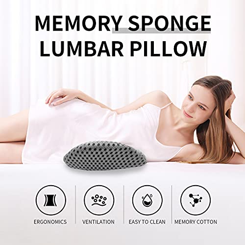 kasney Lumbar Support Pillow Ergonomic Memory Foam Lumbar Pillow