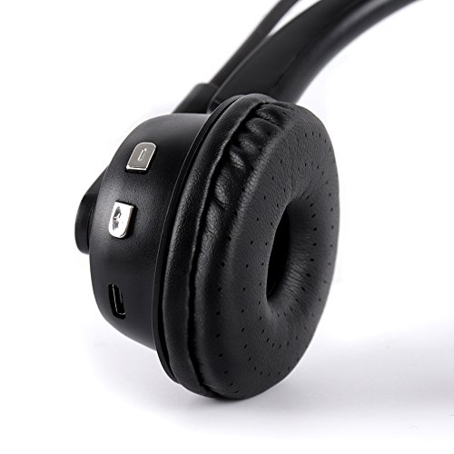 VoiceJoy Truck Driver Bluetooth Headset Wireless headphones Mic Noise Canceling Headset with Microphone for Call Center,Cell Phone Laptop - Thumbnail 2
