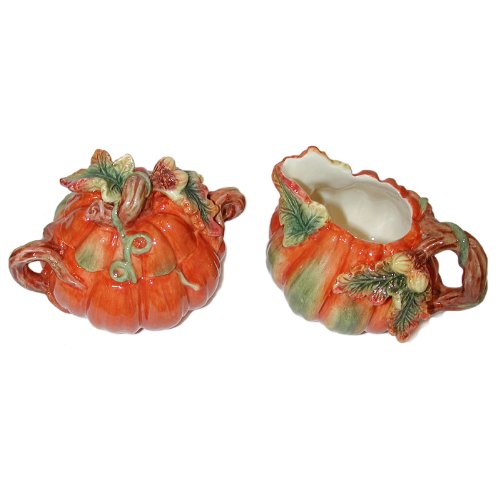 Dining Party Buffet of Pumpkin Halloween Dinnerware Sets and Centerpieces