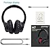 Bluetooth Headphones Over Ear,YAMAY Noise Cancelling Headphones Wireless Headset with Microphone,Hi-Fi Sound,3.5mm Audio Cable,20 Hours Playtime,Soft Earpads for Cell Phones PC Tablet TV (Black)