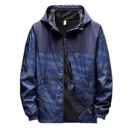 Hatop Mens Rain Jackets Waterproof Raincoat Outdoor Lightweight Windproof  Adjustable Rain Coat Windbreaker Res