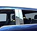 Made in USA! Compatible with 2015-2020 Ford F150 Super Cab/SuperCrew Cab W/Keypad 4PC Stainless Steel Chrome Pillar Post Trim Cover Kit