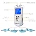 Cranvel FDA Cleared TENS Unit Electronic Pulse Massager,Portable TENS Unit 6 Modes with 4 Pads Adjustable Speed and Intensity for Muscle Pain Relief
