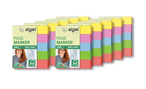 SIGEL Repositionable Indexes 5 x 6 cm - Pack of 10