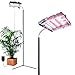 Dommia Floor Lamp LED Grow Lights, 250W Floor Stand Plant Light with Flexible Gooseneck, Full Spectrum Sunlight Plant Grow Lamp for Indoor Plants, Gardening, Hydroponics