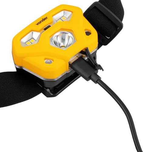 Vonder, Lanterna De Led Para Cabeça, Recarregável, Led Smd, Lcv 400.
