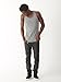 Alternative Men's Double Ringer Tank Shirt, Grey/Navy, Large