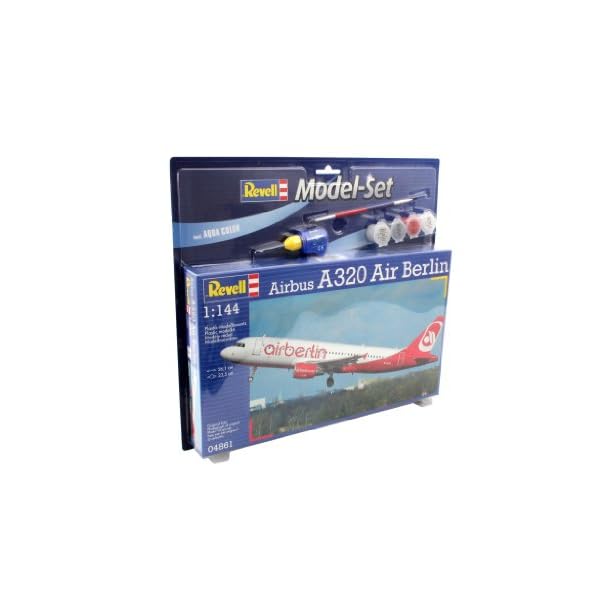 Revell Modellbausatz Flugzeug 1:144 - Airbus A320 AirBerlin im Maßstab 1:144, Level 3, originalgetreue Nachbildung mit… – Bild 7