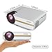 COOQI Projector, Mini LED Portable Pocket Projector Support 1080P with Audio, AV, HDMI, SD Card Slot, USB, VGA for Home Theater Video Projector White