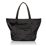 Toupons Large Roomy Tote Beach Bag Waterproof Nylon Gym Tote Bag Shopper Bag