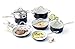 GreenPan Lima 3D I Love Cooking Ceramic Non-Stick 12 Piece Set, Cream