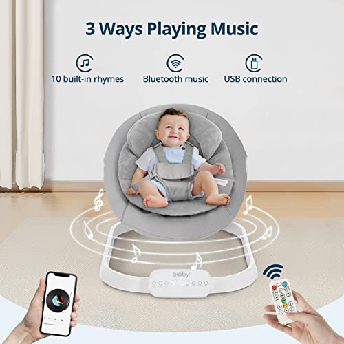 Bioby Baby Swing for Infants with 5 Speed Unique UShaped Motions