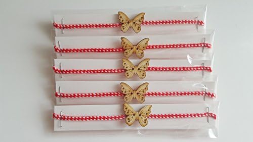 5 Friendship Butterfly Bracelets Martenitsa Martenitsi