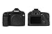 Camarm Silicone Protective Camera Body Case Cover for Canon 80D (Black)