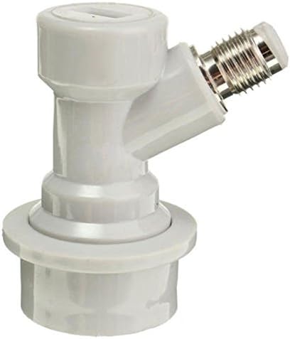 Beer Barrel Dispenser Carbonized Cover Carbonizer Liquid Ball Lock Disconnected (Threaded mouth, White)