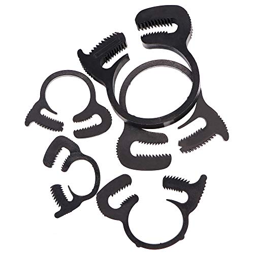 Taukealugs 56Pcs Heavy Duty Speedy Double Snap Grip Nylon plastic Hose