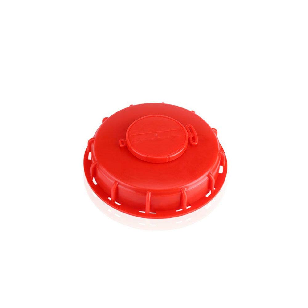 Red IBC Lid Water Liquid Storage IBC Tank Fitting Plastic Cover Cap Adaptor IBC Tote Lid Cover Water Liquid Tank Cap Water Storage Fitting Lid Cap Adaptor