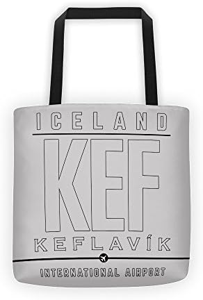 KEF Grey - Airport Code Tote Bag