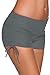 Aleumdr Women's Boardshort Bottom Boy Shorts Swimming Panty Small Grey(FBA)