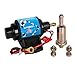 CarBole Micro Electric Gasoline Fuel Pump Universal 5/16 inch Inlet and Outlet 12V 1-2A 35GPH 4-7 P.S.I. Operating Fuel Pressure 2-wire Design