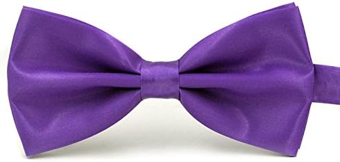 Mens Classic Pre-Tied Satin FormalBowtie Adjustable Length Many Colors Available