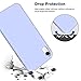 Anuck Case for iPhone XR Case 6.1 inch, Anti-Slip Liquid Silicone Gel Rubber Bumper Case with Soft Microfiber Lining Cushion Slim Hard Shell Shockproof Protective Case Cover - Light Purple