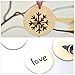 KURTZY 50 Pieces (4 Inch) Round Wooden Circles with Holes - Hanging Tags Wooden Discs Cutouts - Blank Wood Circles Ornaments for DIY Crafts, Milestone Discs, Wood burning, Painting, Home Decorations