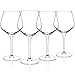 Luxbe - Crystal Wine Glasses 21-ounce, Set of 4 - Large Handcrafted Red White Wine Glass - 100% Lead-Free Crystal Glass - Professional Wine Tasting - Burgundy - Pinot Noir - Bordeaux - 650ml