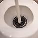 Plumb Craft Toilet and Drain Plunger with Holder Combo, Black/White