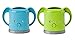 InchBug MyDrinky Pouch Holder No Squeeze, Reusable Drink Holder for Kids, Toddler and Babies | BPA-Free & Squeeze-Proof Cup Holder for Juice Boxes, Food Pouches | Dishwasher Safe, 2-Pack LIME/AQUA