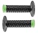 Green Black Pillow Top Lite Handlebar Hand Grips and Free Sticker Fits Kawasaki Kx80 Kx85 Kx100 Kx125 Kx250 Kx500 Kx250f Kx450 Kx450f Kdx200 Kdx220 Klx250 Klx300 1980-2014