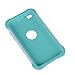 iPod 4 Case, iPod Touch 4 Case, MagicSky [Shock Absorption] Studded Rhinestone Bling Hybrid Dual Layer Armor Defender Protective Case Cover For iPod Touch 4th Generation - Flower2