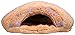 QUMY Cat Sleeping Bag Warm Soft Puppy Cat Bed Cave Igloo Nest Brown (21.5'' * 18.8'' * 5.1'' )