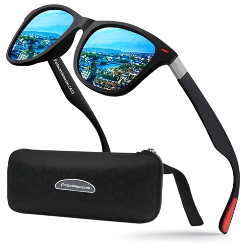 Perfectmiaoxuan Polarized Sunglasses for Men Women UV400 Protection Summer Vacation Running Fishing Travel Glasses Driving Night