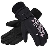SimpliKids Girl's 3M Thinsulate Water Resistant Winter Snowboard & Ski Gloves