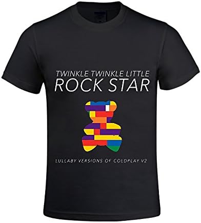 Lullaby Versions of Coldplay V2 Twinkle Li Men Crew Neck T Shirts Casual