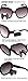 Duco Polarized Sunglasses for Women UV Protection Retro Designer Vintage Cateye Sunglasses DC1223 (Black Frame Gray Lens)